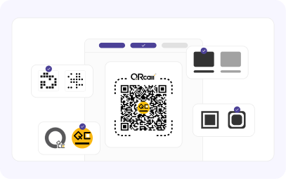 전용 QR 코드로 별도의 앱 설치 없이 빠르게 전용 페이지로 연결 할 수 있습니다